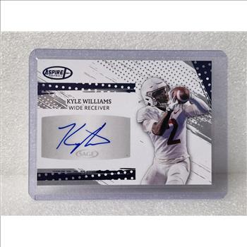 2025 SAGE Aspire Blue Kyle Williams Auto #ASP-KW New England Patriots