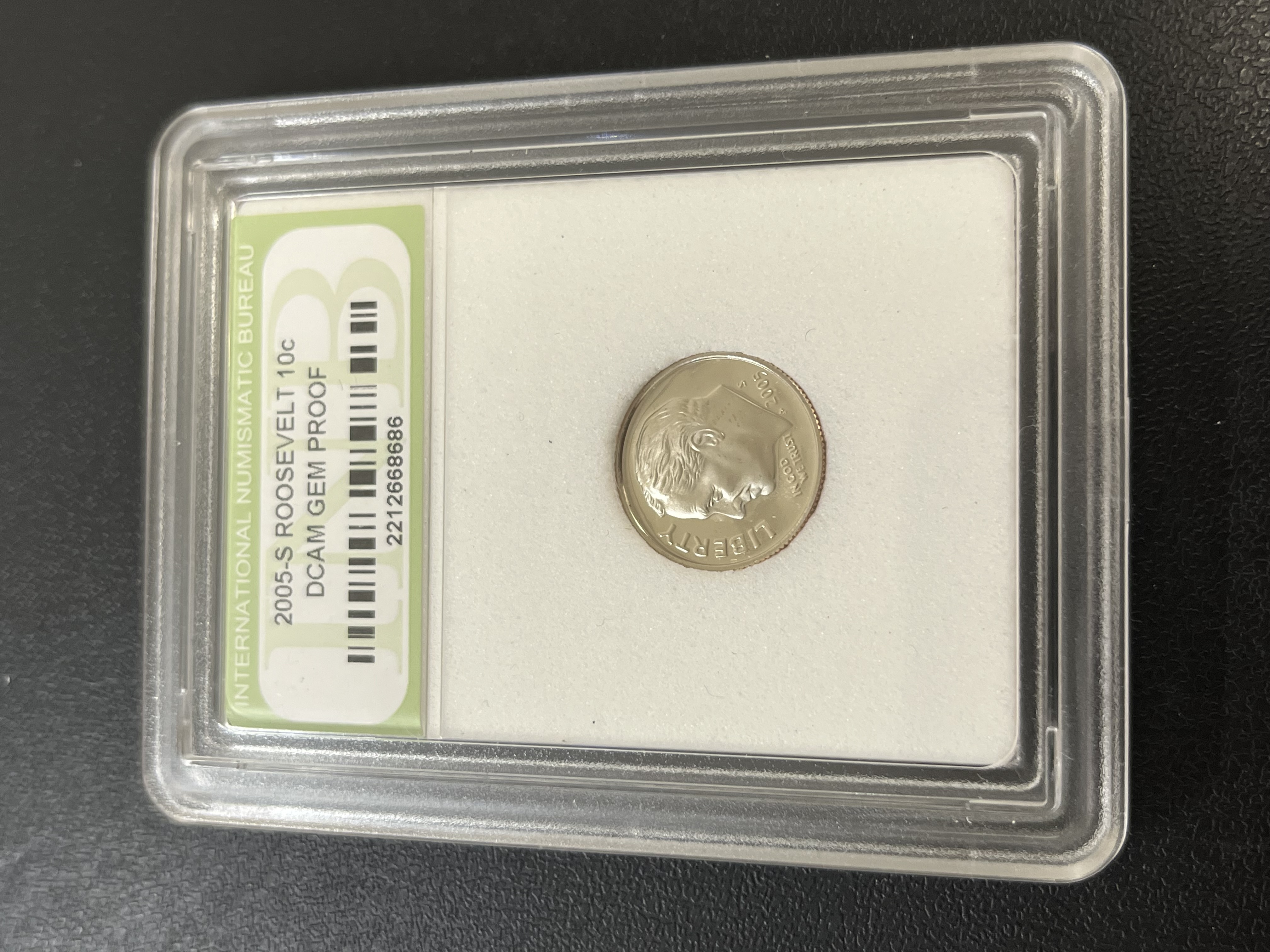 2005 S PROOF ROOSEVELT DIME - IN BASEMENT SLAB - PROOF DIME
