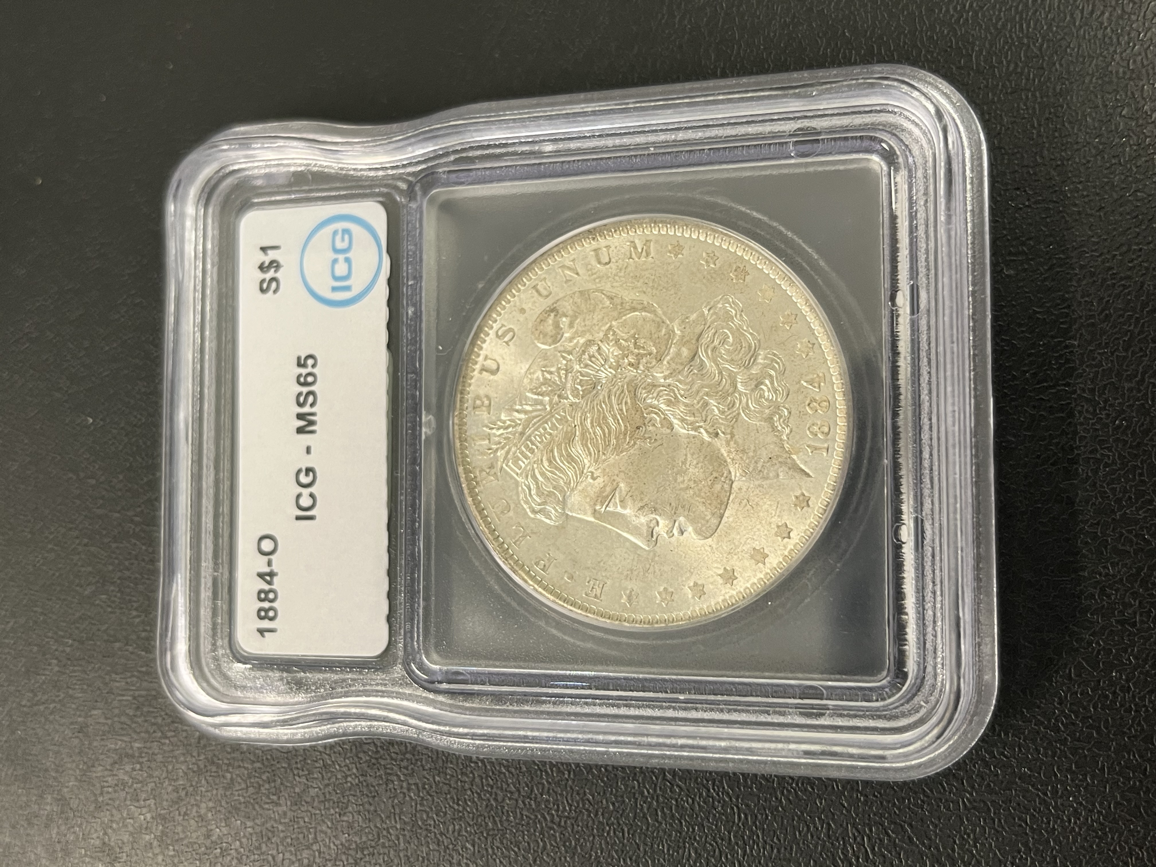 1884 O MORGAN DOLLAR ICG MS-65 - UNCIRCULATED SILVER DOLLAR