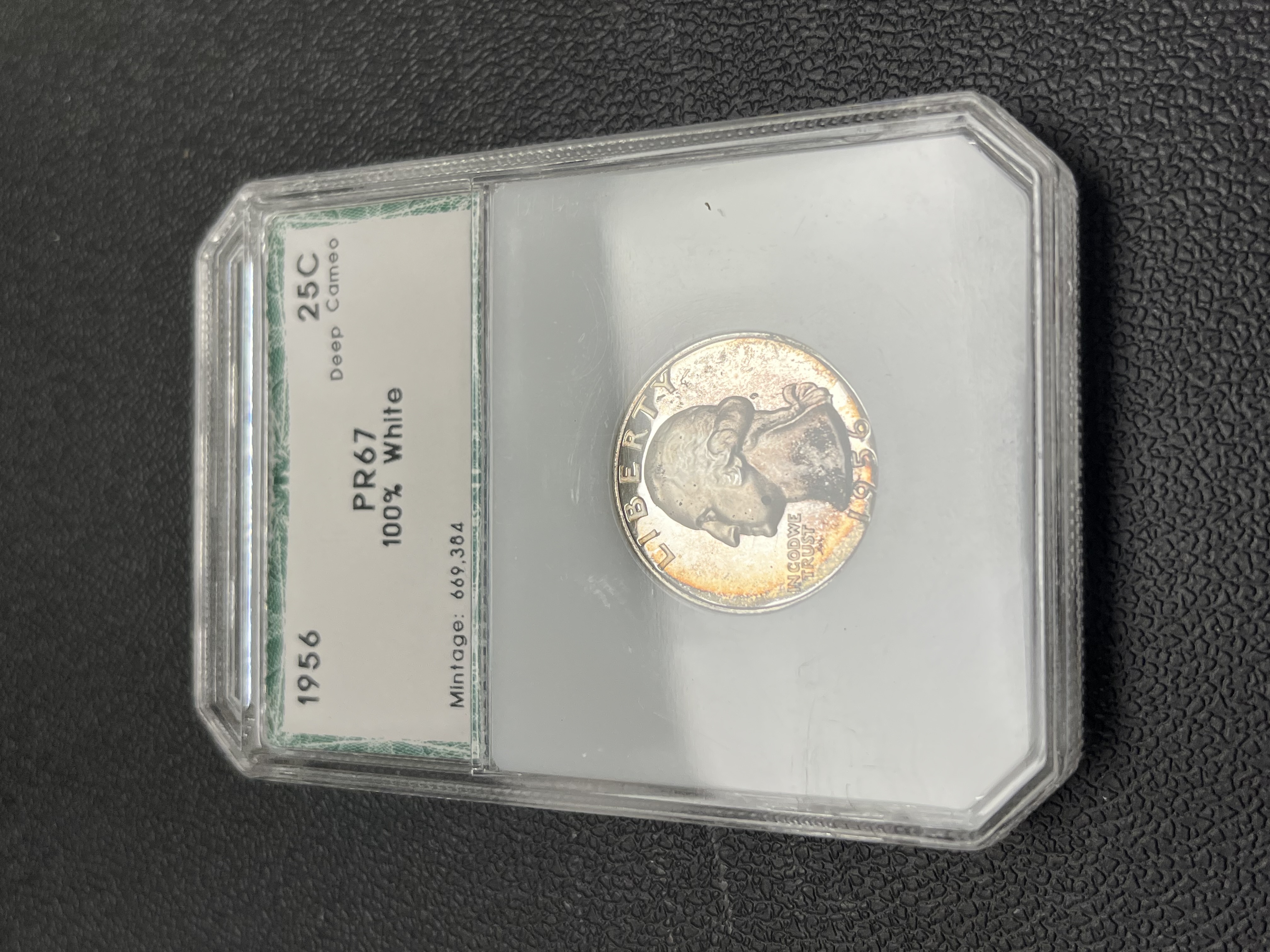 1956 PROOF WASHINGTON QUARTER PCI PR-67 SILVER COIN