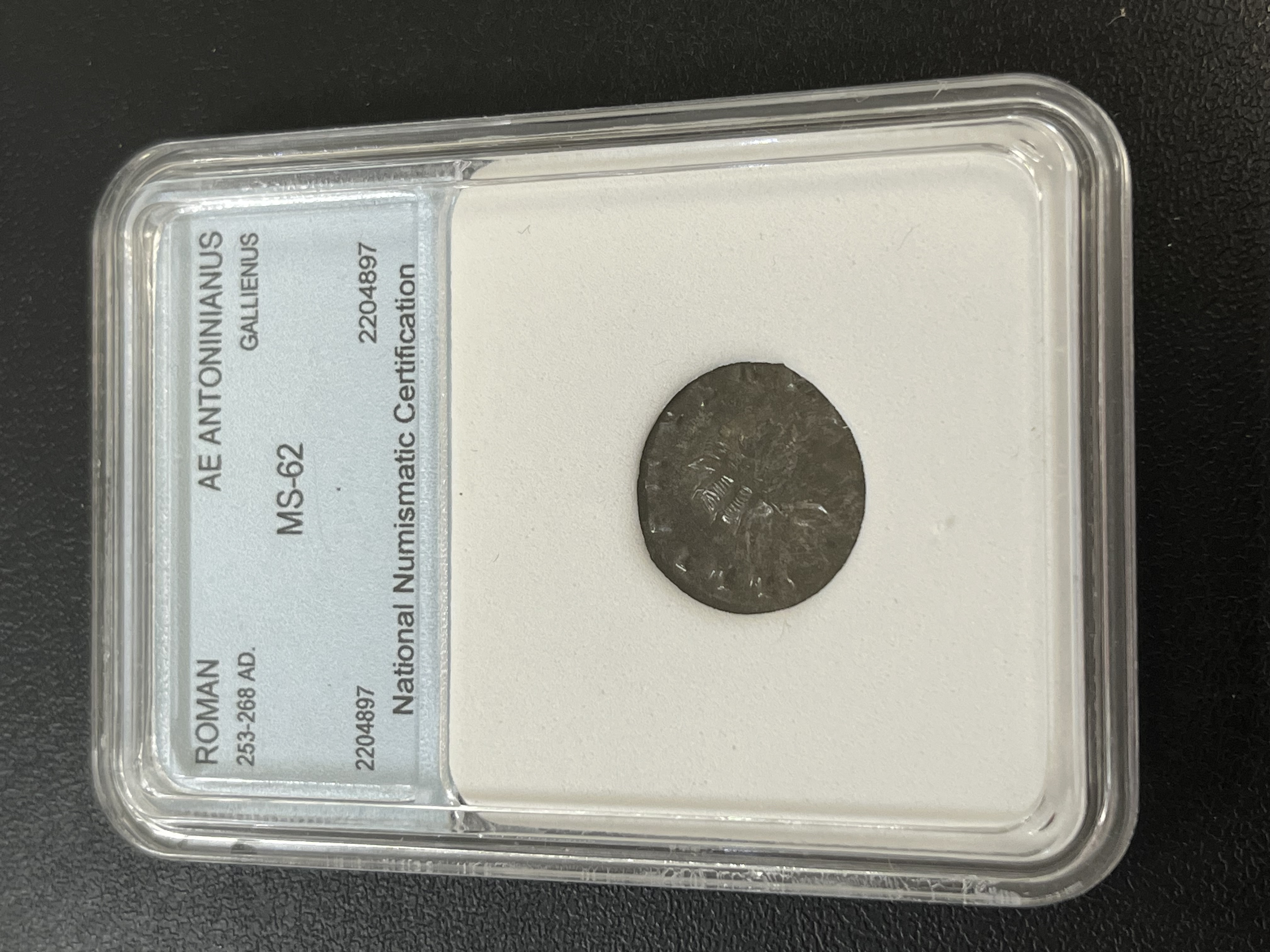 ANCIENT ROMAN COIN - GALLIENUS NNC MS-62 - UNCIRCULATED 253-268 AD