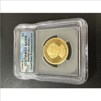 2008 S PROOF MARTIN VAN BUREN DOLLAR ICG PR-70 DCAM