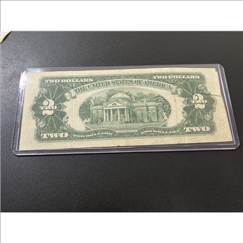 1953 B 2 DOLLAR RED SEAL - CURRENCY $2 NOTE