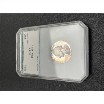 1956 PROOF WASHINGTON QUARTER PCI PR-67 SILVER COIN