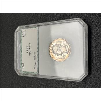 1961 PROOF WASHINGTON QUARTER PCI PR-66 SILVER COIN