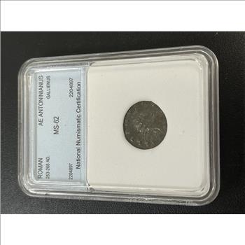 ANCIENT ROMAN COIN - GALLIENUS NNC MS-62 - UNCIRCULATED 253-268 AD