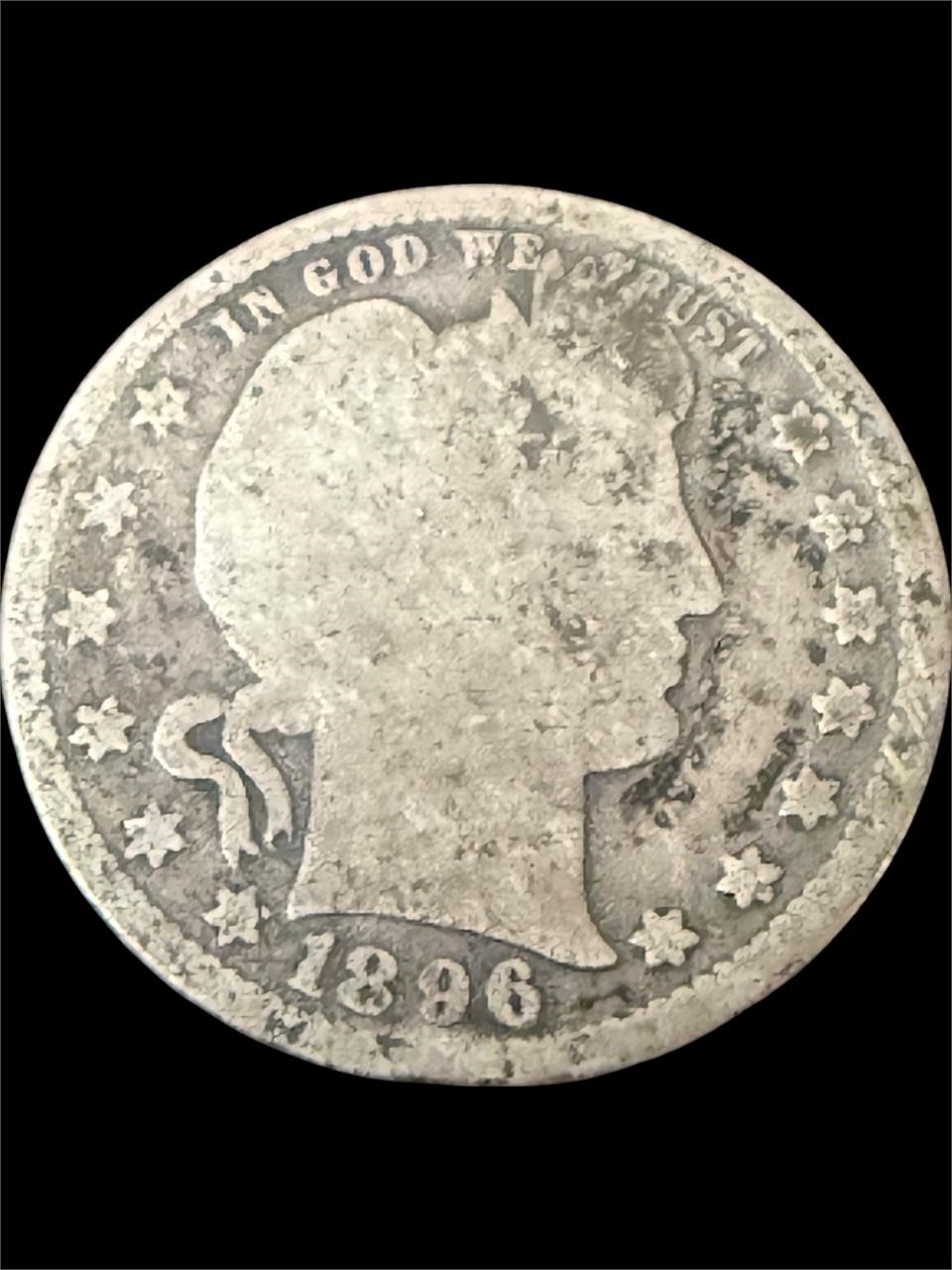 1896 Barber Silver Quarter
