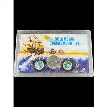 Beautiful Vintage Columbian Commemorative Coin