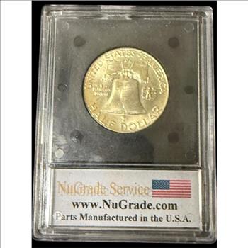 1952-D Ben Franklin Silver Half Dollar MS-63 FBI
