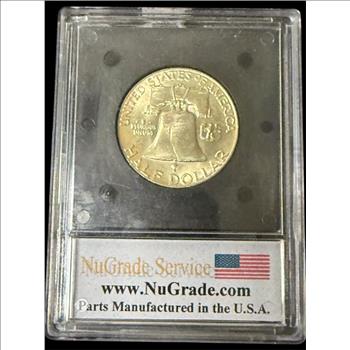 1952-D Ben Franklin Silver Half Dollar MS-63 FBI