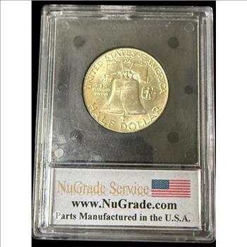 1952-D Ben Franklin Silver Half Dollar MS-63 FBI