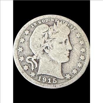 1915 Barber Silver Quarter