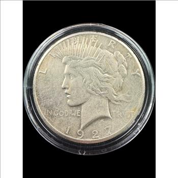 1927 Peace Silver Dollar