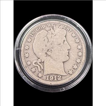 1912-D Barber Silver Half Dollar