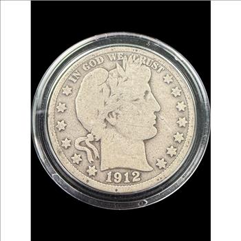 1912-D Barber Silver Half Dollar