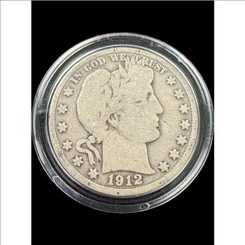 1912-D Barber Silver Half Dollar