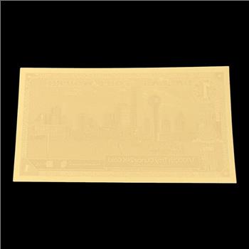 1 Dallas/Fort Worth GoldBack 1/1000th Troy Ounce 24K Gold