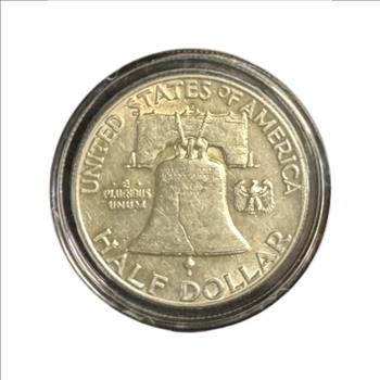 1951-D Benjamin Franklin Silver Half Dollar