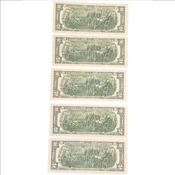Uncirculated Numerical Order 2017A $2 Bills