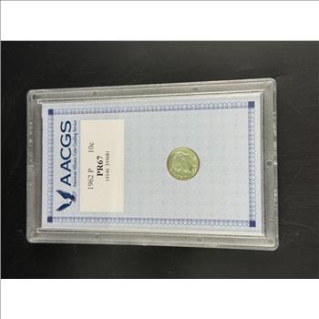 1962 Silver Roosevelt Proof Dime Graded AACGS PR67 