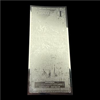 Silverback Hades Olympus 1/1000 OZ .999 Silver Note Limited Edition