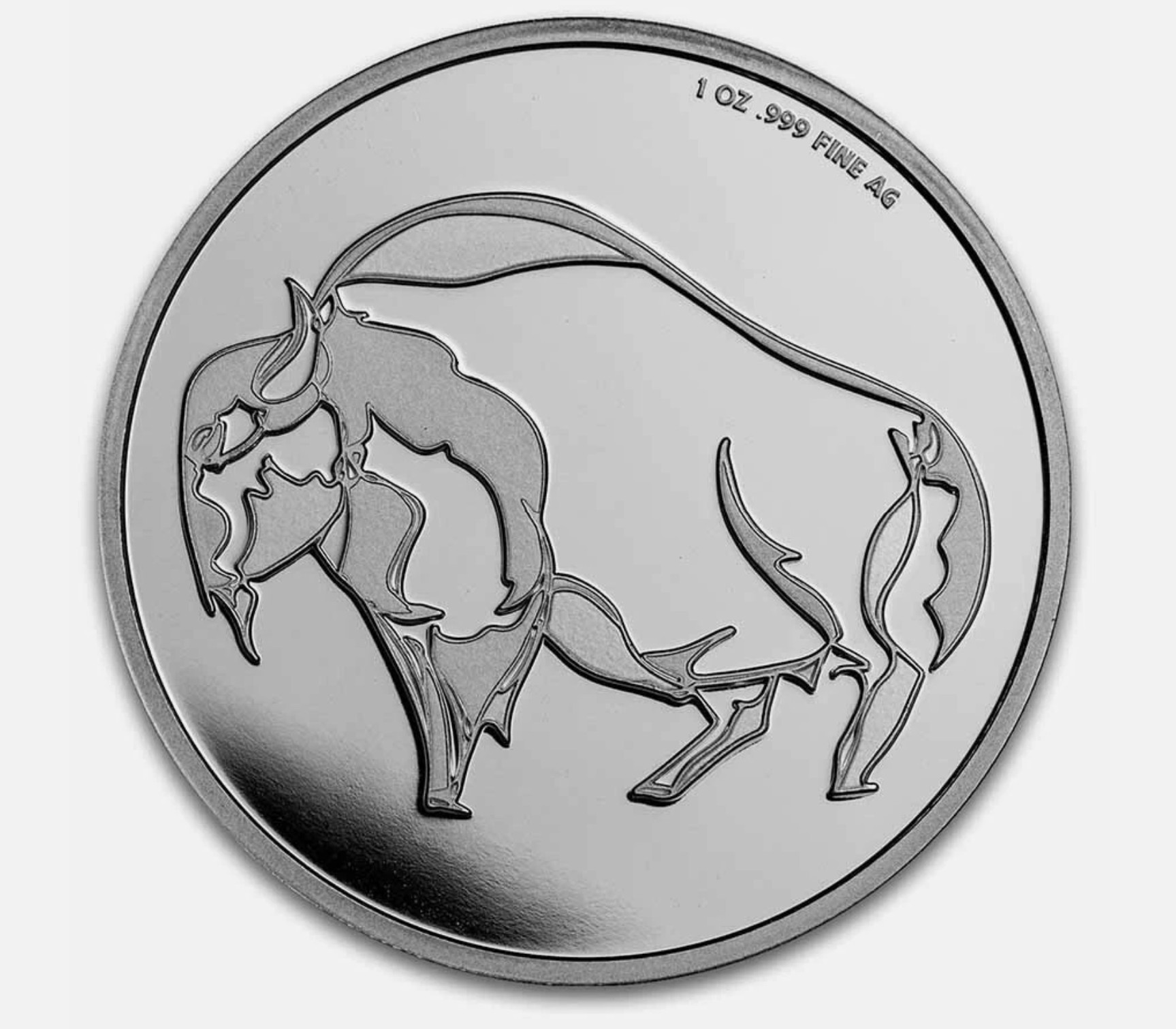 1 oz .999 Fine Silver Unc. Round - Grand Buffalo by D.G. Smalling - Spots