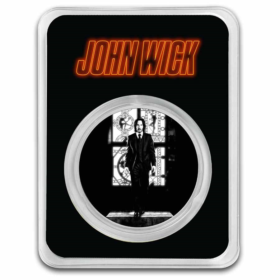 John Wick 1 oz .999 Fine Silver Bullion - Baba Yaga Round in TEP