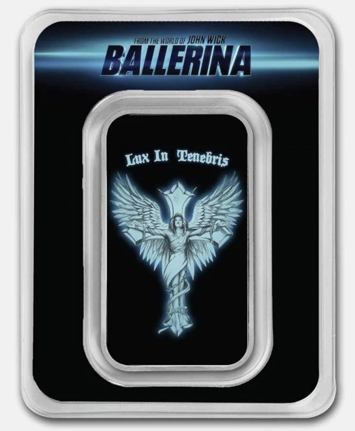 John Wick 1 oz .999 Fine Silver Ballerina Colorized Tattoo Bar w/ TEP