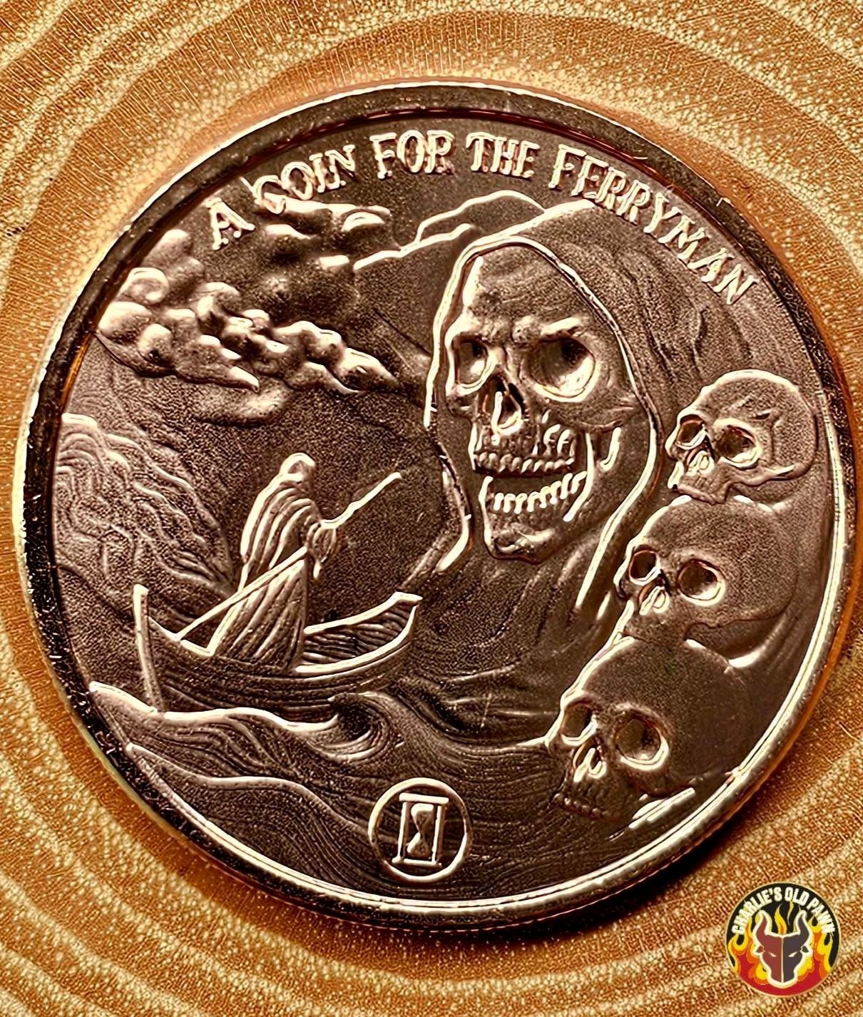 1 oz Copper Bullion Round - Tales of Old: A Coin for the Ferryman
