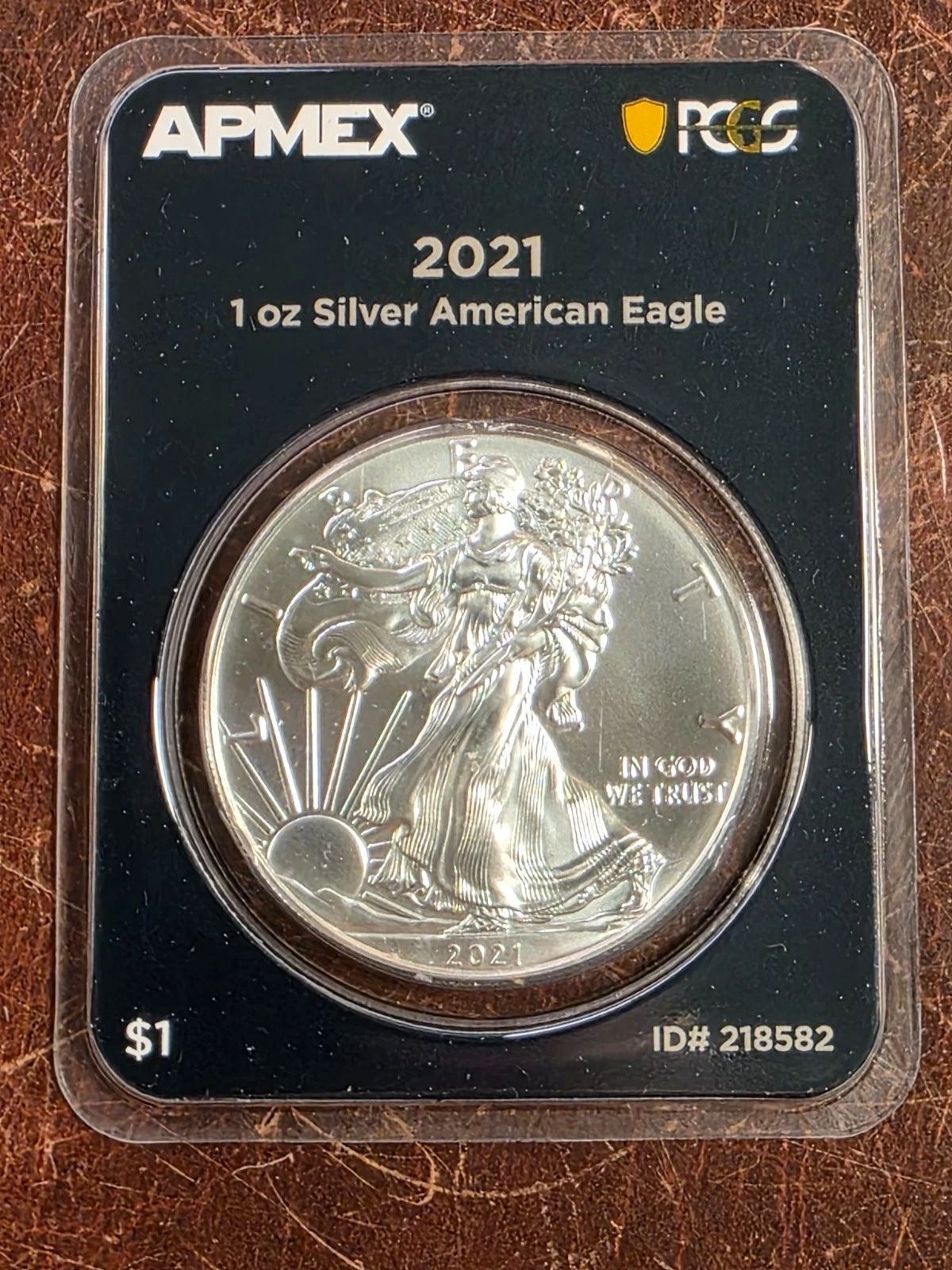 2021 1 oz Silver American Eagle MintDirect Premier + PCGS First Strike
