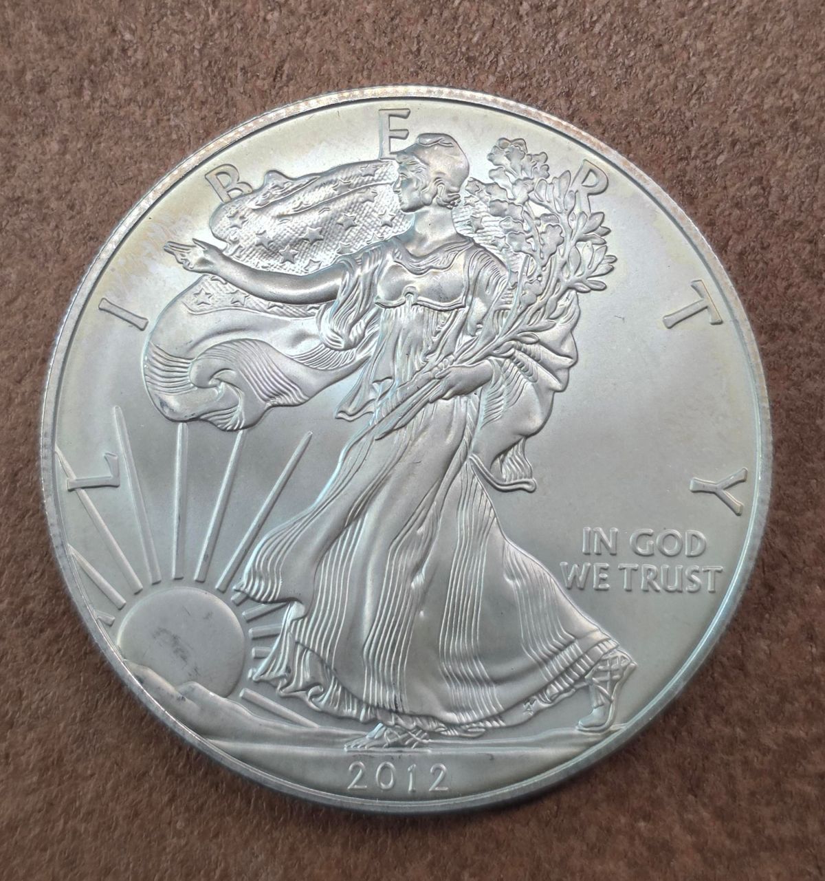 2012 1 oz American Silver Eagle - Abrasions #4