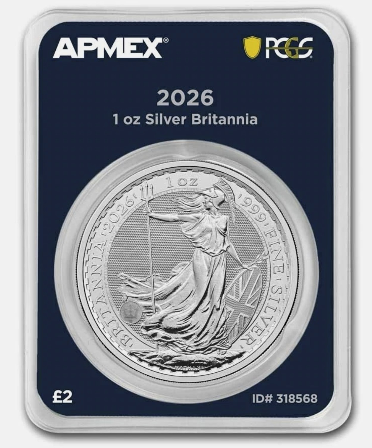 2026 GB Great Britain 1 oz Silver Britannia MD® Premier + PCGS® TEP