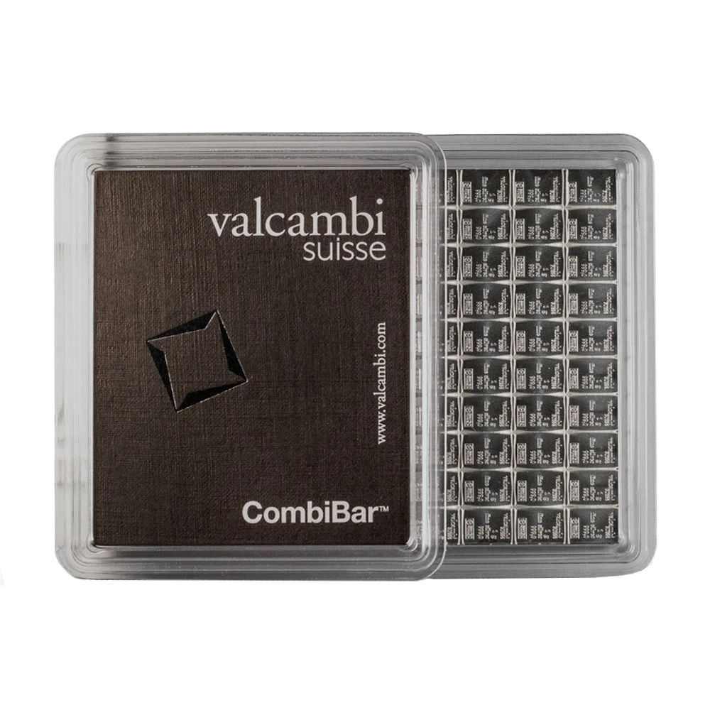 100 Gram Silver Valcambi CombiBar 100 x 1 Gram .999 Fine Silver