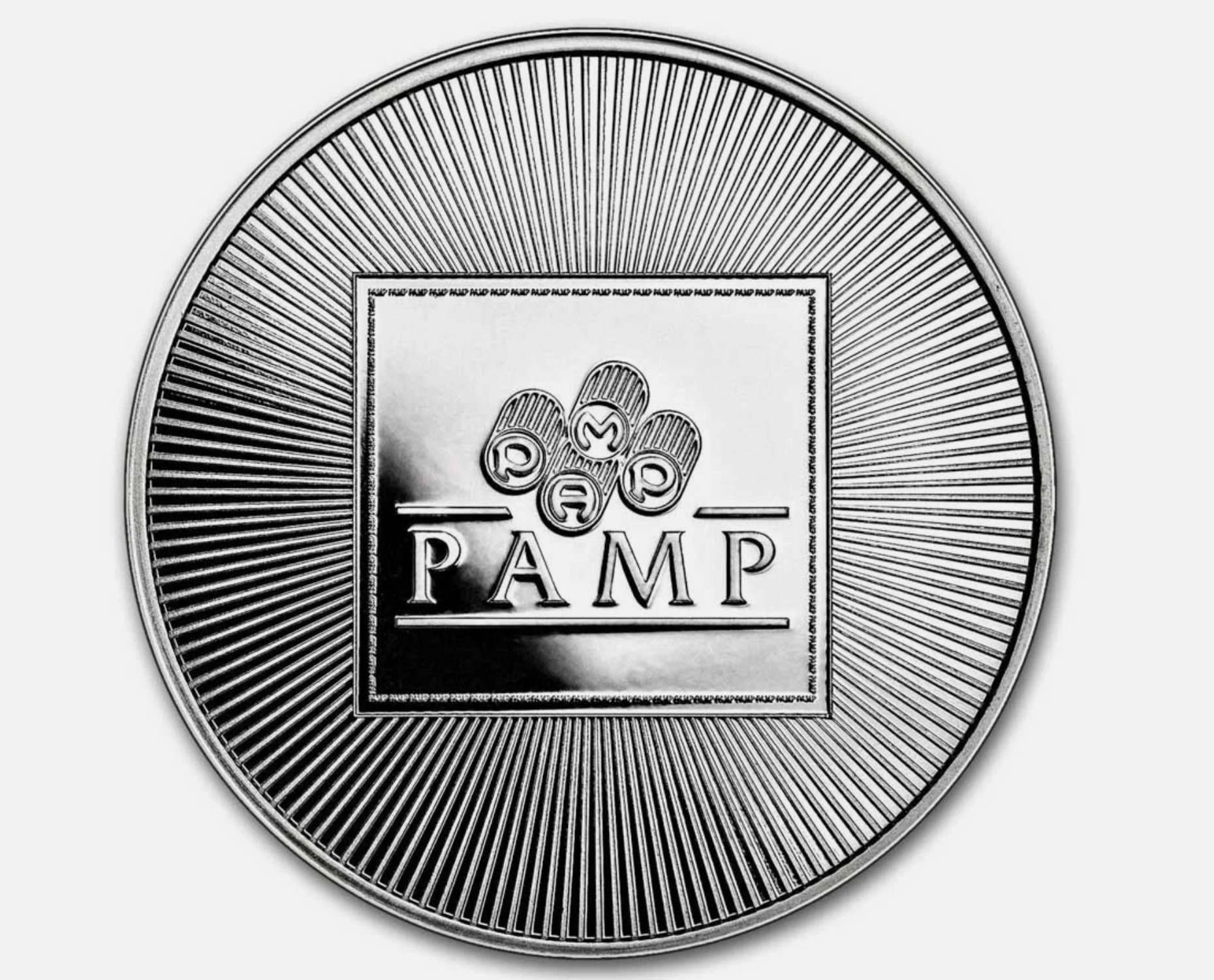1 oz PAMP SUISSE .999 Fine Silver Proof Like Round in Capsule A#001
