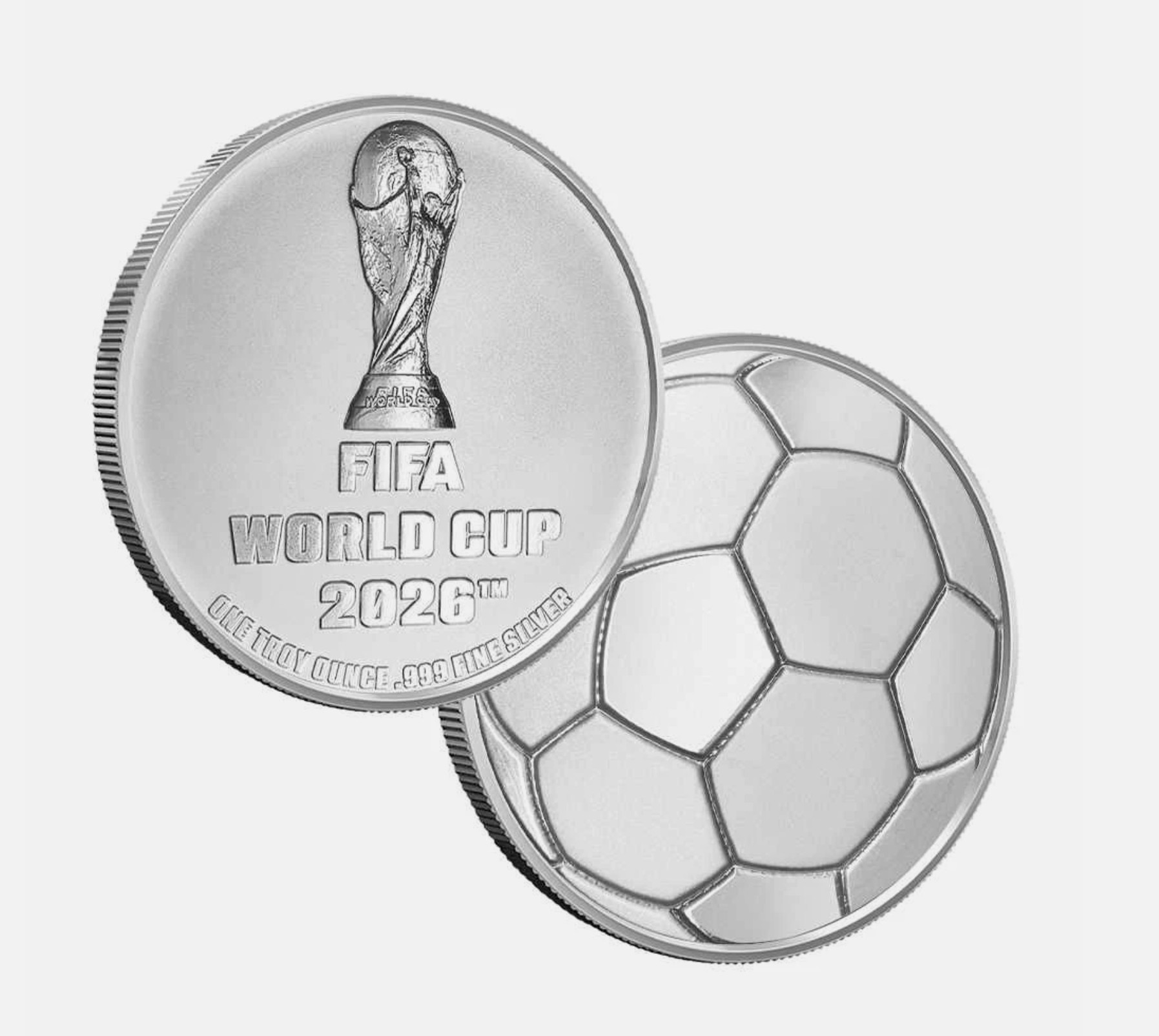 2026 1 oz Silver FIFA World Cup Round (New)