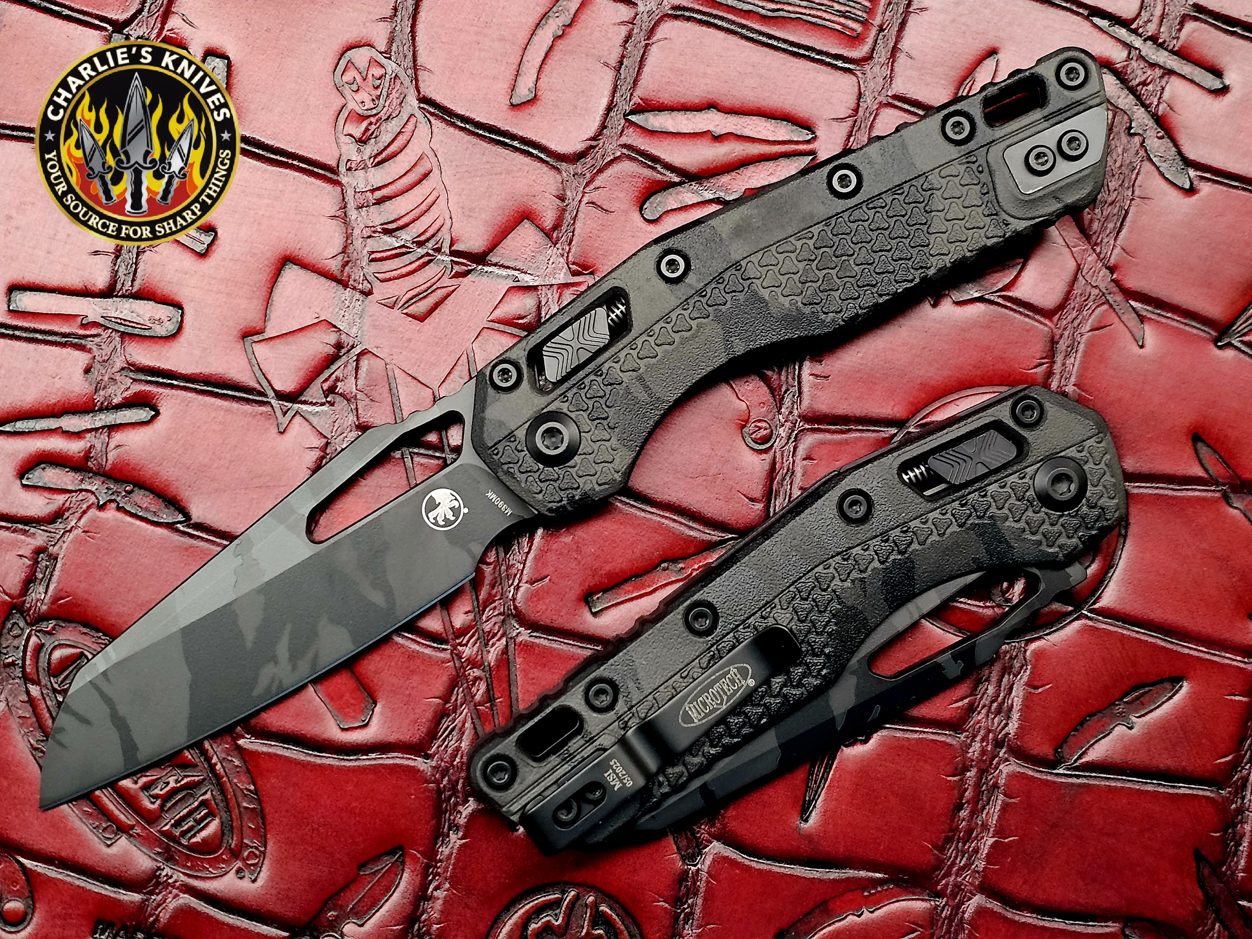 MICROTECH MSI RAM-LOK MIDNIGHT TIGER POLYMER S/E CAMO M390 BLADE