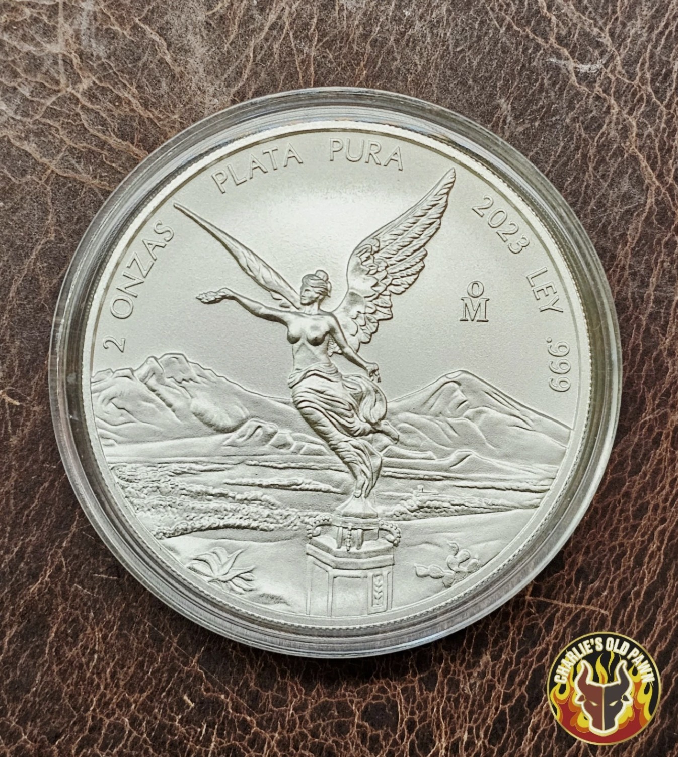 2023 Mexico 2 oz Libertad .999 Silver Banco de México BU Coin in Capsule