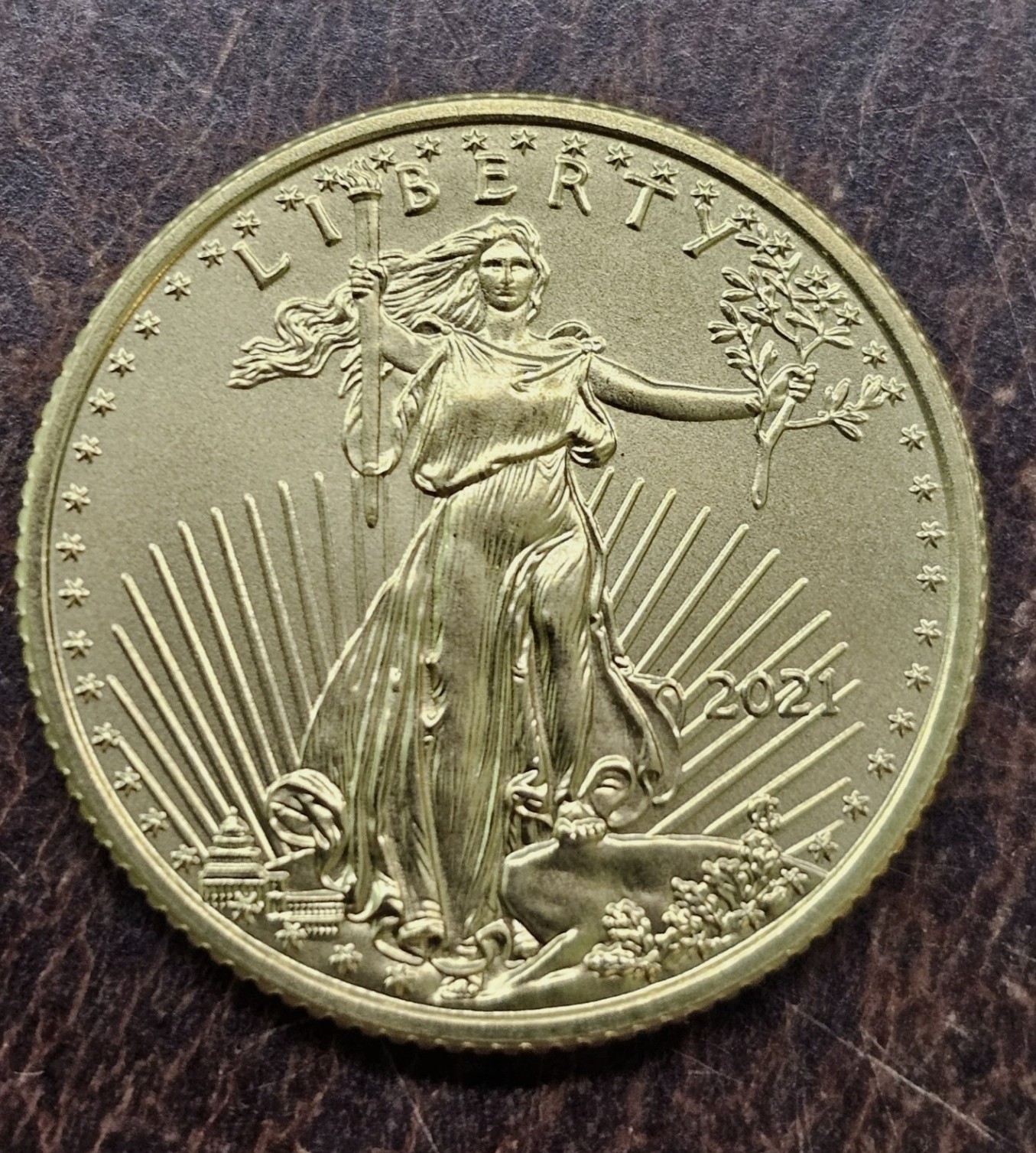 2021 1/4 oz American Gold Eagle BU - Type 1
