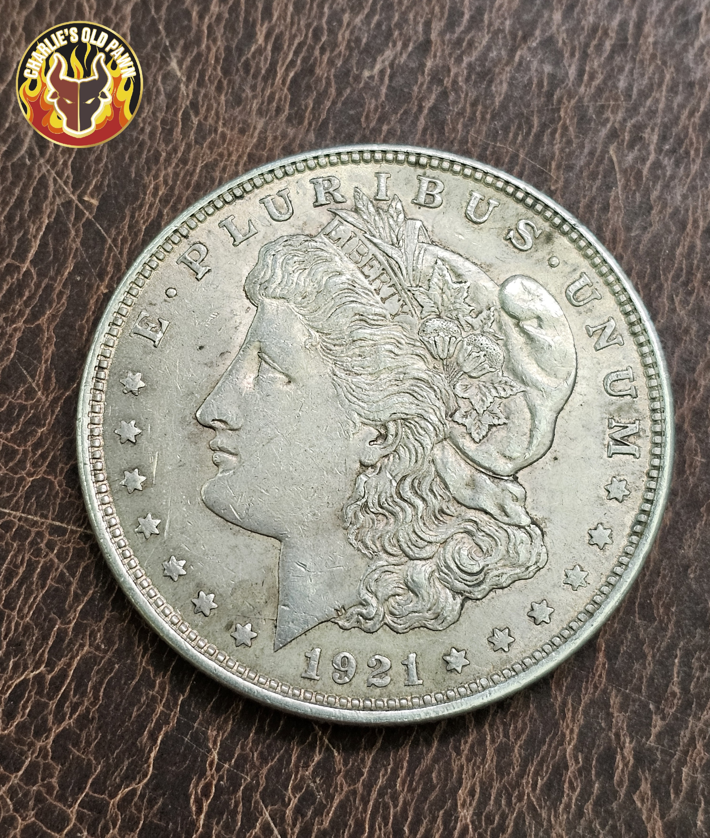 1921 P $1 Morgan Silver Dollar  Cond. Very Good - Extra Fine VG-XF