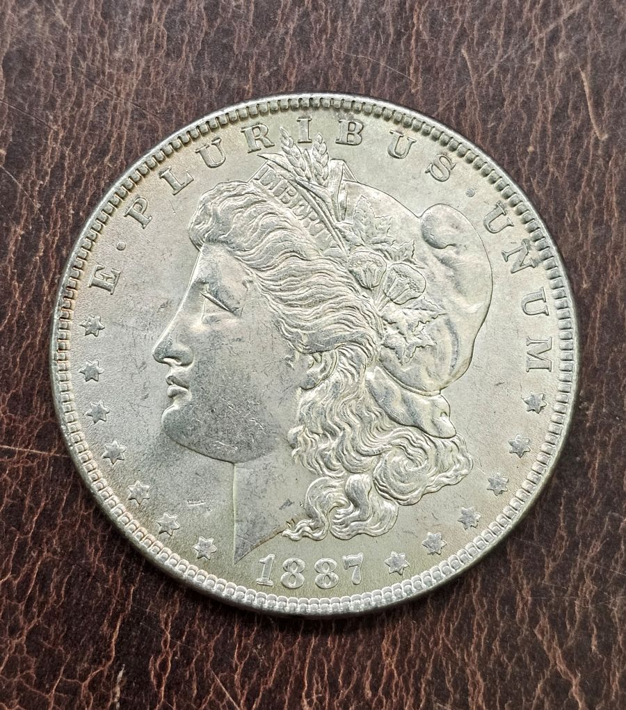 1887 P Morgan Silver Dollar $1 Coin - Cond. Very Good - Extra Fine VG-XF