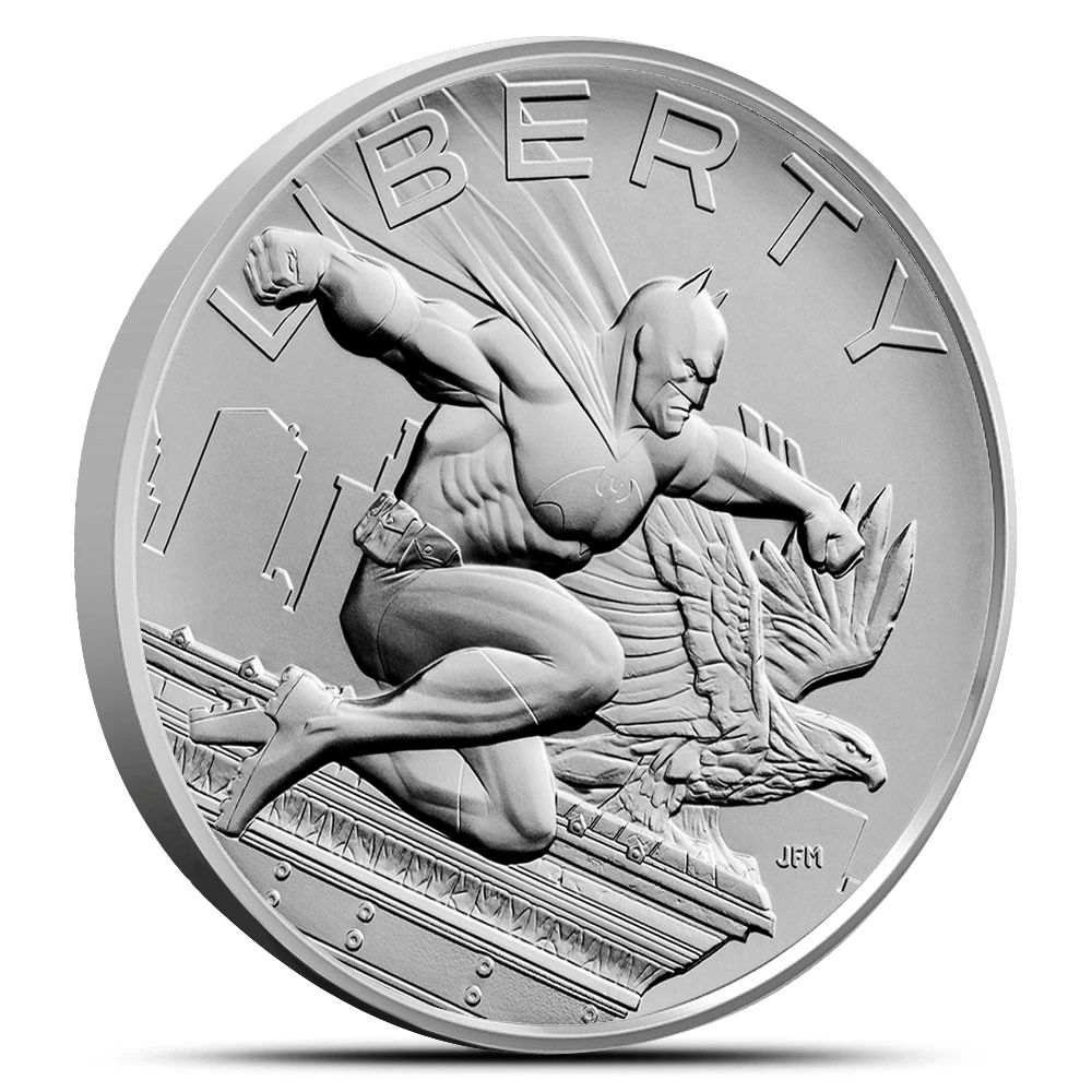 2025 1 oz DC Comics Batman American Liberty Silver Medal - Box Card & COA