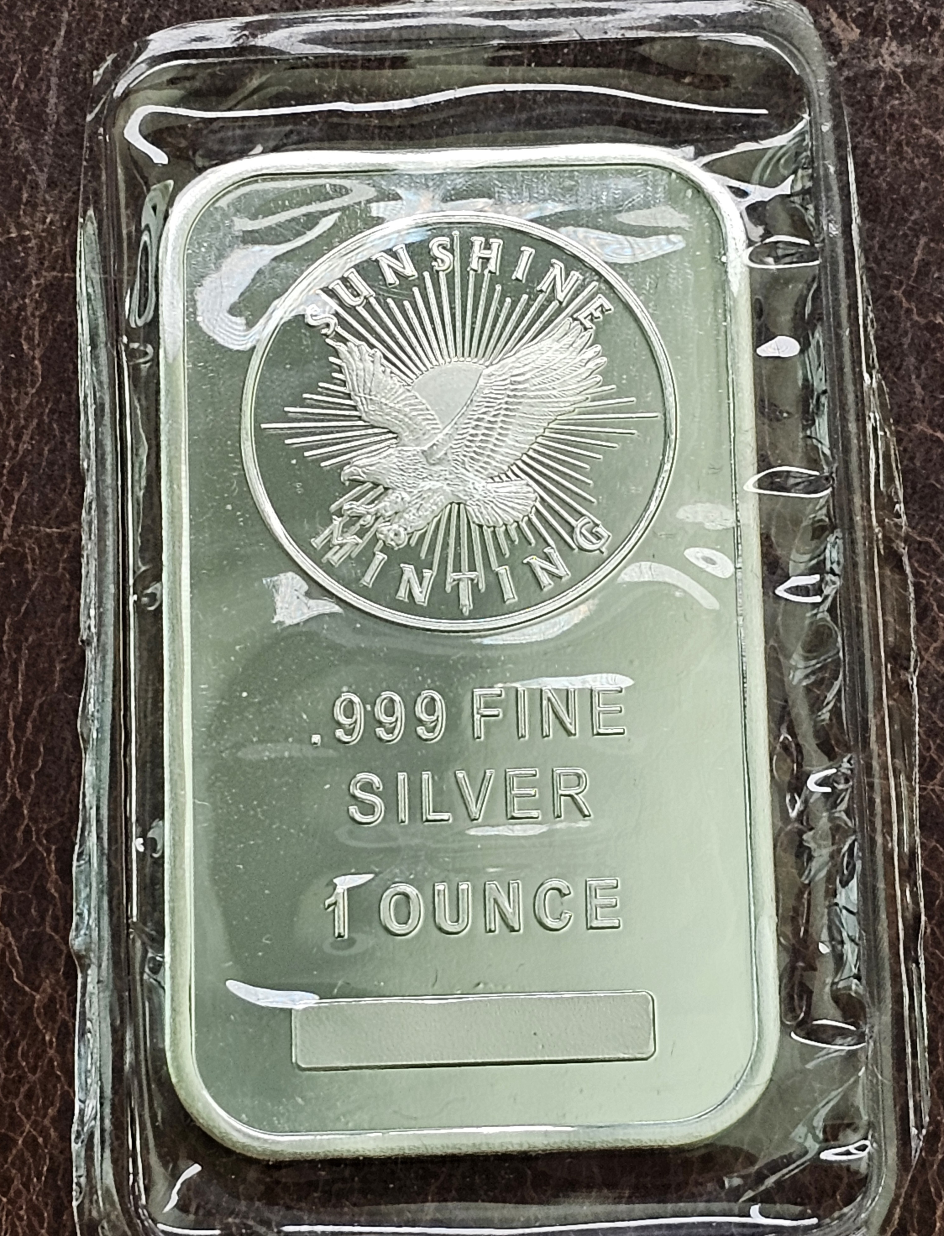 1 oz .999 Fine Silver - Sunshine Minting Bar - Sealed