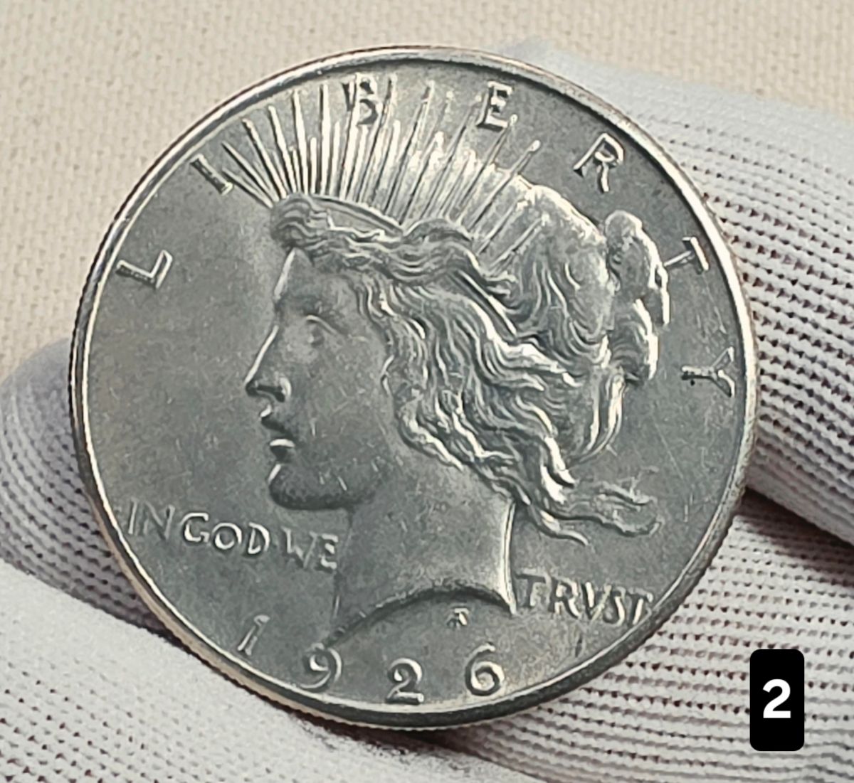 1926 $1 Peace Dollar Silver Coin 90% Silver - AU Auction #2