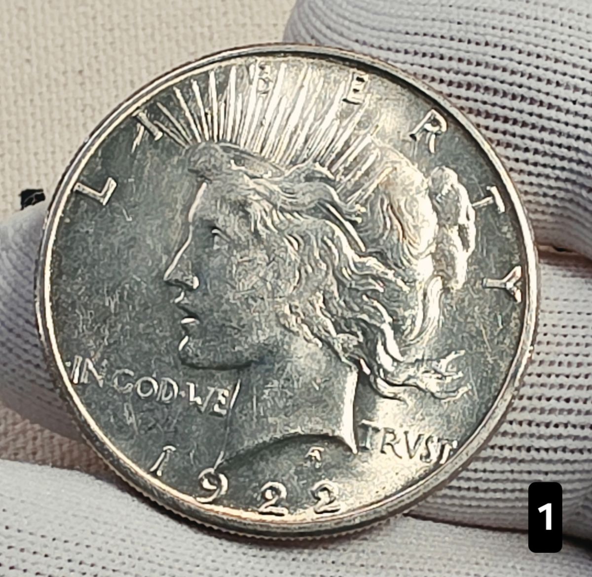 1922-S $1 Peace Silver Dollar Coin 90% Silver - AU Auction #1