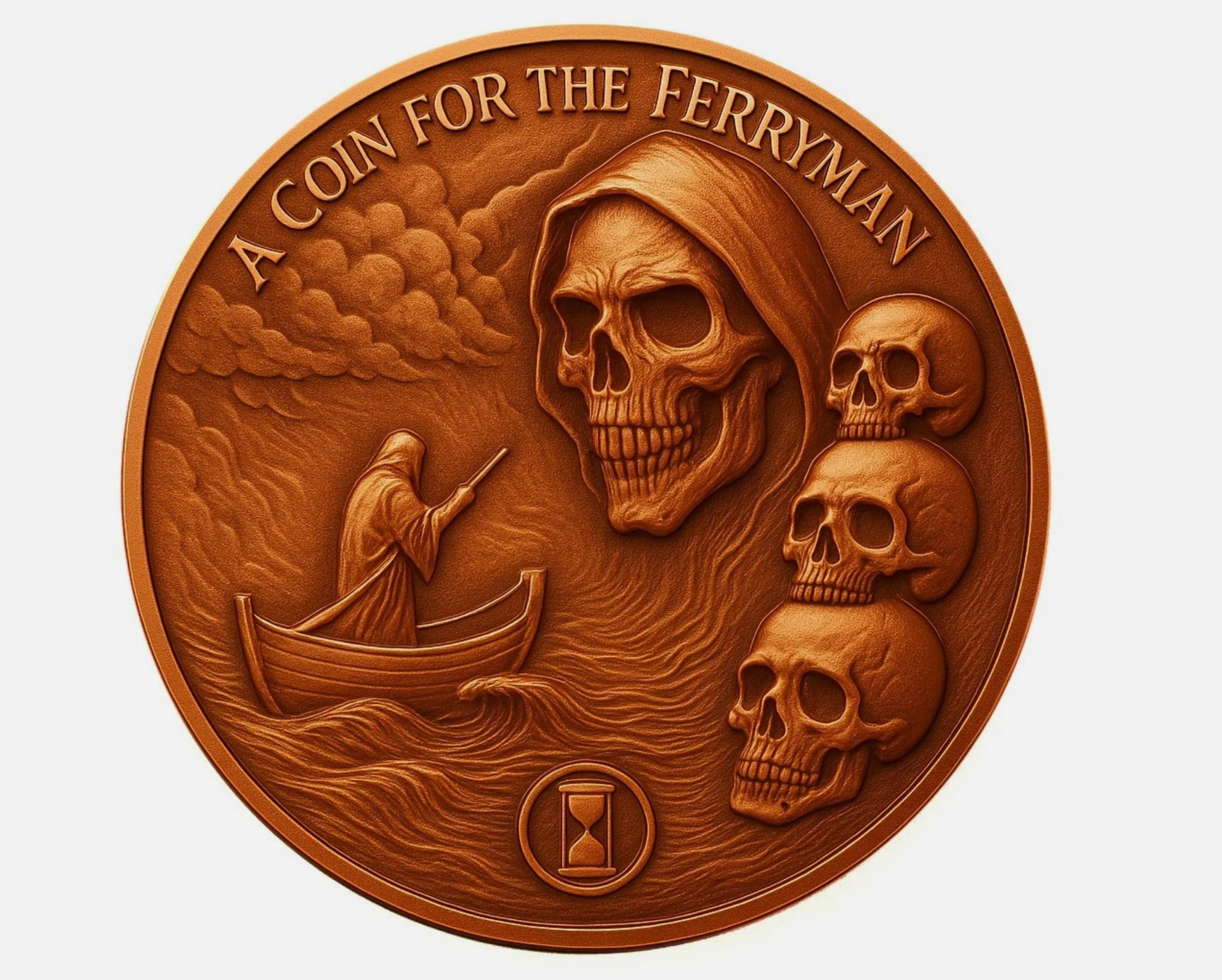 1 oz Copper Round - Tales of Old: A Coin for the Ferryman