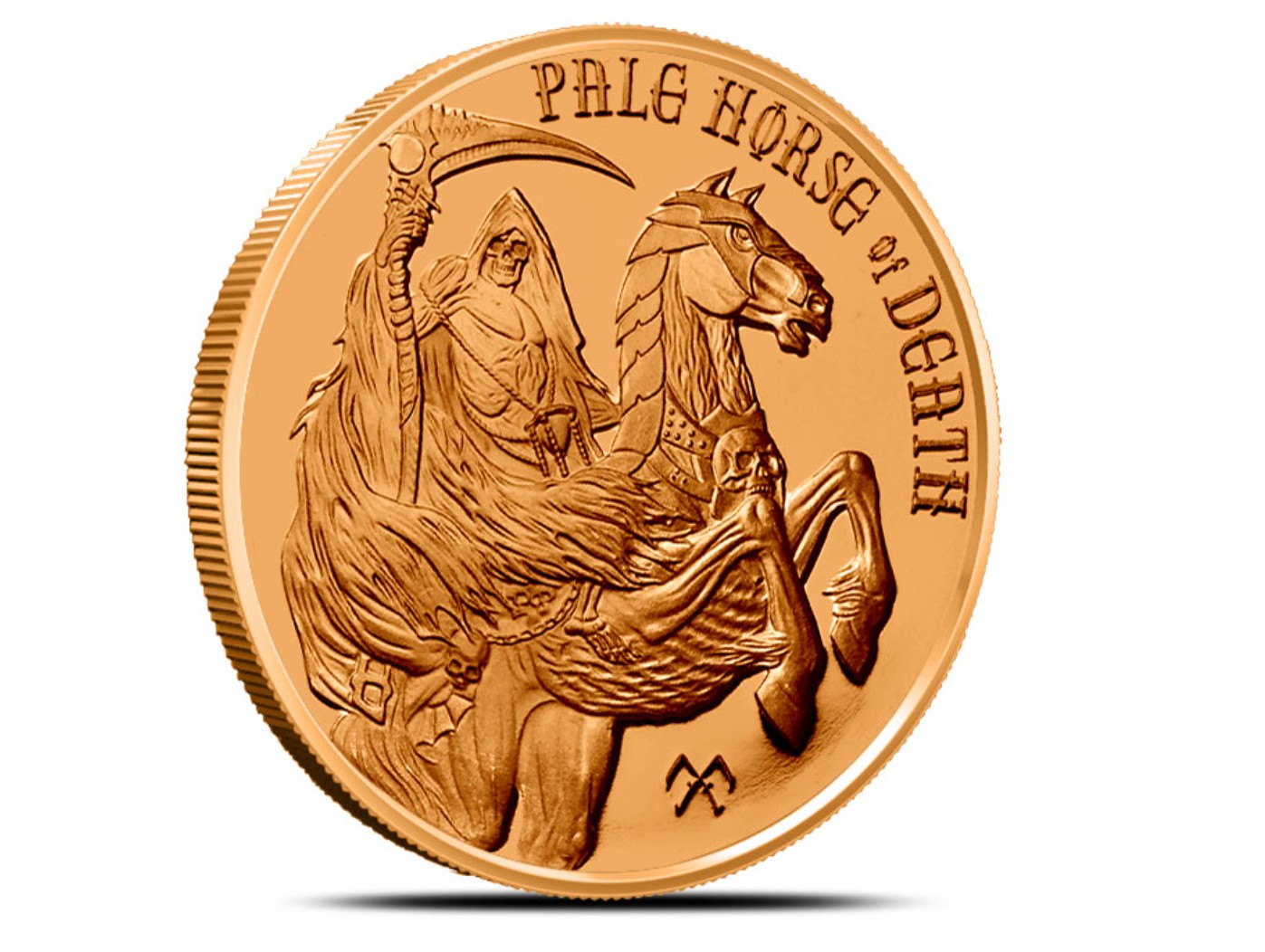 1 oz Copper Round - Pale Horse of Death - Four Horsemen of the Apocalypse