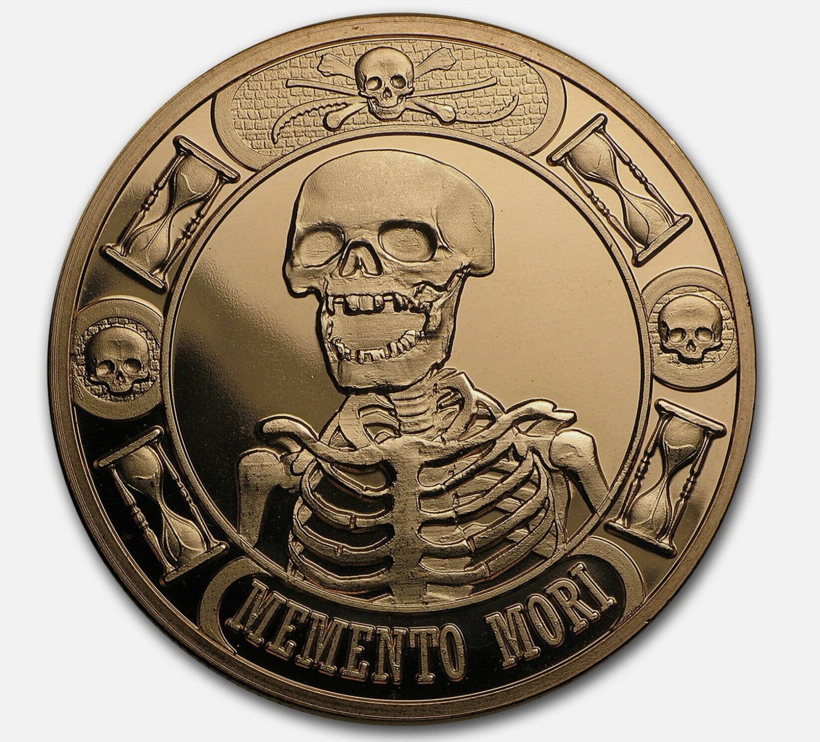 1 oz Copper Round - Memento Mori