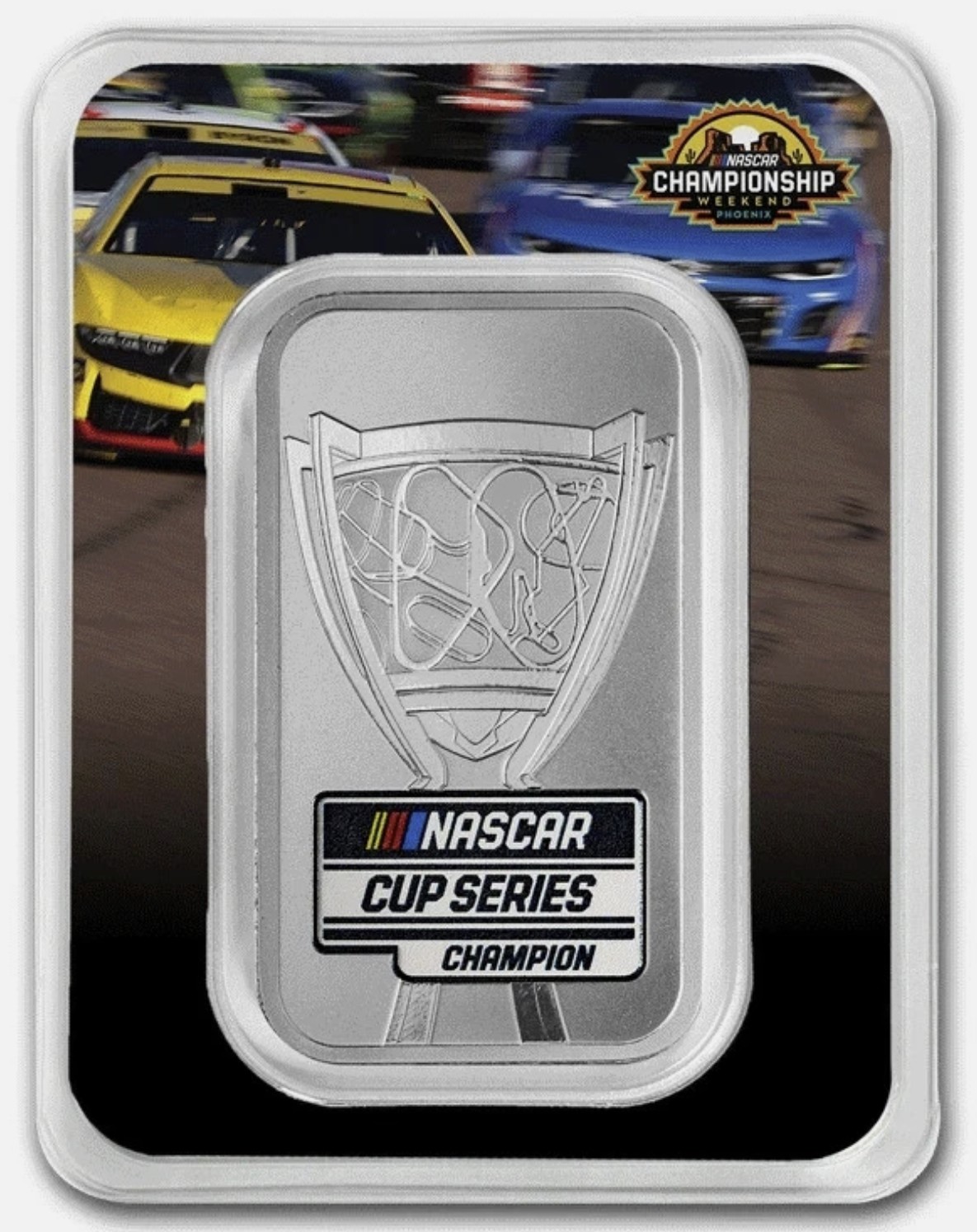 1 oz .999 Ag Silver Bar - NASCAR Cup Series Championship - Lenticular TEP