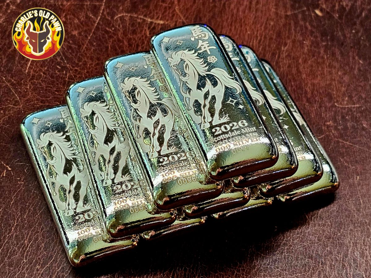2026 Lunar Year of the Horse 100g .999 Fine Silver Bar