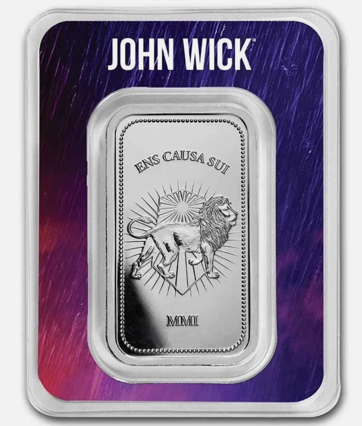 John Wick 1 oz Silver Continental Bar in TEP